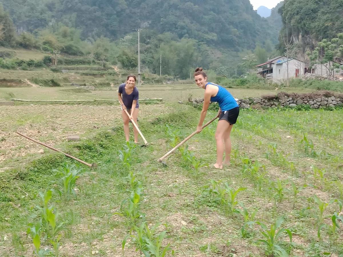 A Sy Ban Gioc Homestay - Lang Da Khuoi Ky Као Банг Екстериор снимка